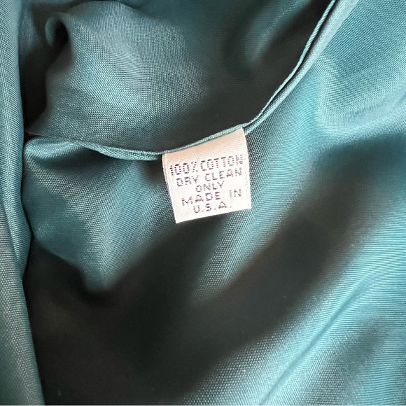 Vintage Phare Velvet Skirt in Dark Teal - Picture 9 of 9